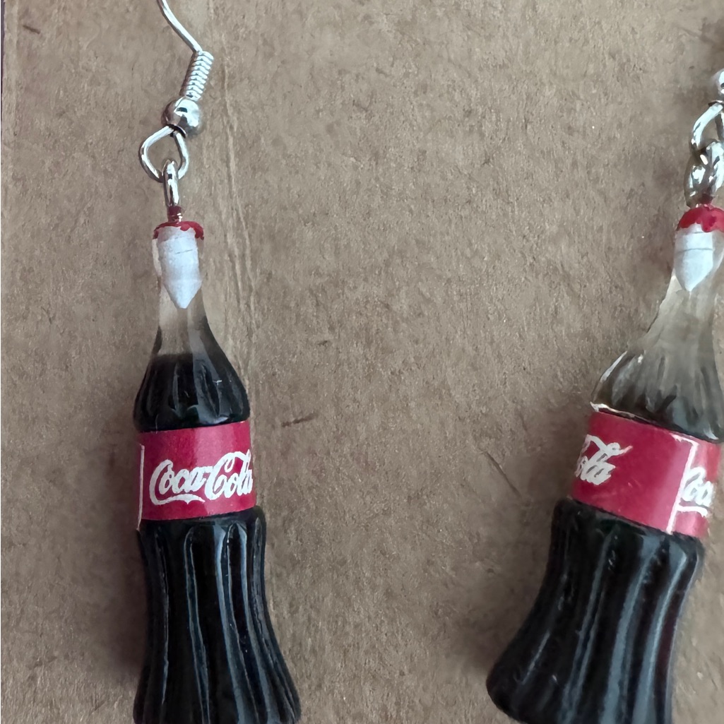 Coca-Cola Bottle Earrings